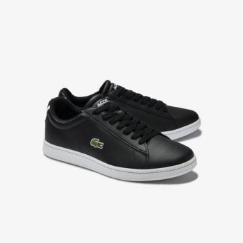 Lacoste Carnaby Evo Mesh-lined Leather Sneakers - Tenisky Dámské Černé | CZ-vyqmE9